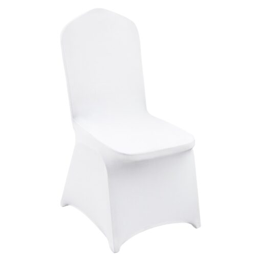 VEVOR 200PCS Universal White Stretch Spandex Folding Chair Covers 95 Polyester 5 Spandex