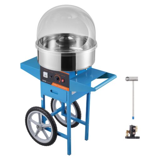 VEVOR 1000W Commercial Cotton Candy Machine with Cart