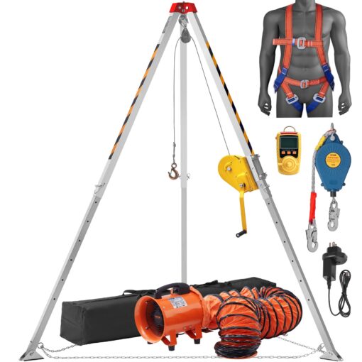 VEVOR Confined Space Rescue Tripod Kit with 1180 kg Winch
