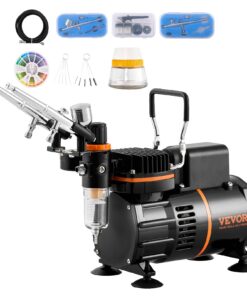 VEVOR Professional Airbrush Kit with Dual Fan Compressor