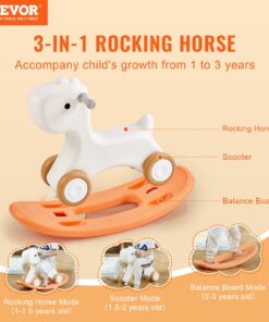 Convertible Balance Board and Ride-On with 4 Wheels