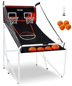 VEVOR Foldable Indoor 2-Player Basketball Arcade Game with 4 Balls