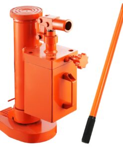 VEVOR 10 Ton Hydraulic Toe Jack Lift with 360° Rotation and 3-Stage Collapsible Handle