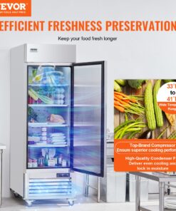 Single Door Stainless Steel with Auto-Defrost