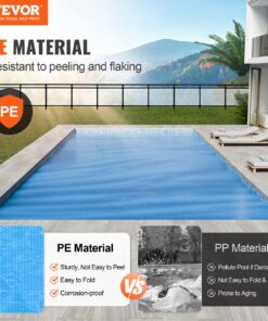 16 mil Durable Blue Solar Blanket for Inground and Above Ground Swimming Pools