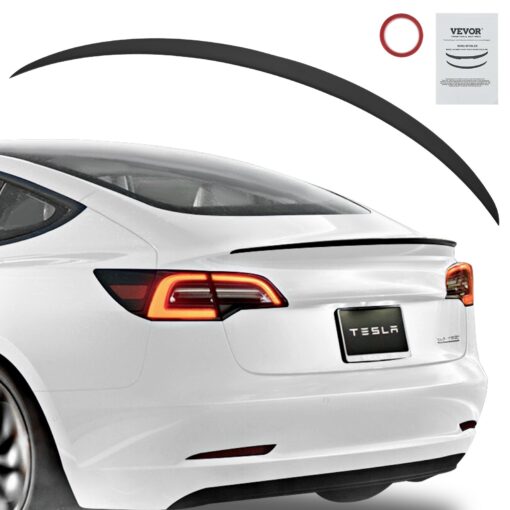 VEVOR 1200 mm 472 inch Matte Black ABS Car Spoiler for Tesla Model Y