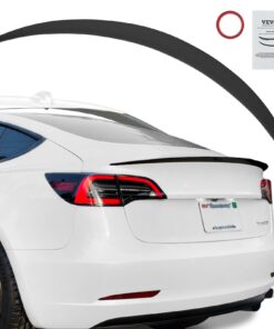 VEVOR 1225 mm (48.2 inch) Matte Black ABS Rear Spoiler Wing for Tesla Model 3 - Aerodynamic Design