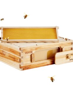 VEVOR Langstroth Beehive Kit with 10 Frames and Acrylic Windows