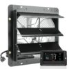 VEVOR Metal Shutter Exhaust Fan with Remote Control   356 mm 14 inch High Performance Wall Mount EC Fan
