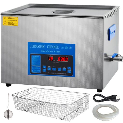 VEVOR 22L Dual Frequency Ultrasonic Cleaner with Heater for Jewelry Eyeglasses