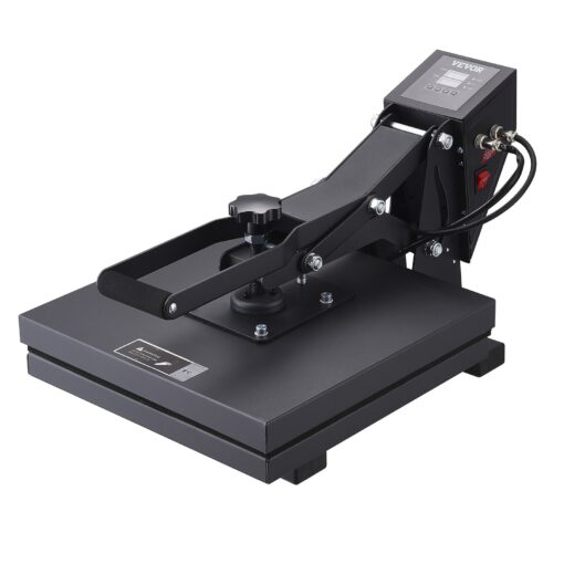 VEVOR 15 x 15 Inch 38 x 38 cm Heat Press Machine with Digital Control and Teflon Coating for DIY T Shirt Sublimation and More