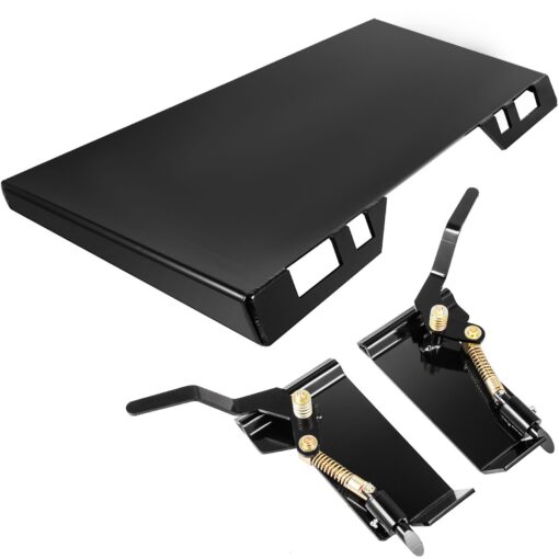 VEVOR Universal Skid Steer Quick Attachment Plate Conversion Adapter Latch Box 635mm 14 Thickness