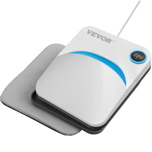 VEVOR Portable Heat Press Machine 30 x 25 cm 12 x 10 in for DIY Sublimation Transfer on T shirts and More