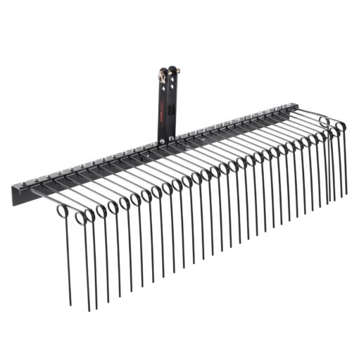 VEVOR Tow Behind Landscape Rake with 32 Steel Tines 183 cm 72 in Lawn Dethatcher Compatible with Category 1 Tractors