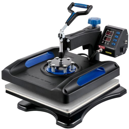 VEVOR 38x38 cm 15x15 inch Digital Heat Press Machine for T shirt Sublimation and Transfers with 360° Swing Away