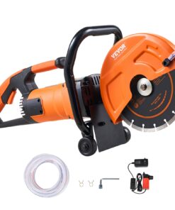 VEVOR 230 mm (9'') elektriskais betona zāģis ar slapjo/sauso griešanu