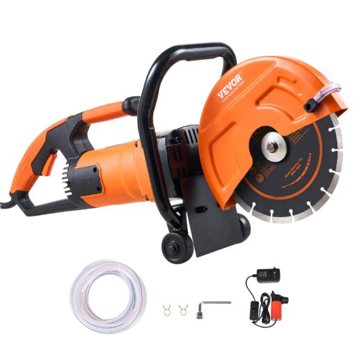 VEVOR 230mm 9 Electric Concrete Saw with WetDry Cutting