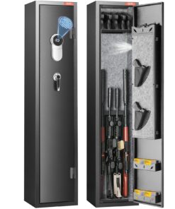 VEVOR 5 Rifle and 4 Pistol Gun Safe with Fingerprint Lock