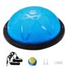 VEVOR 58 cm 23 inch Half Yoga Balance Stability Ball Trainer with Resistance Bands