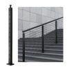 VEVOR Stainless Steel Cable Railing Post with 30° Angled Holes