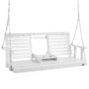 VEVOR 170 cm 67 Wooden Porch Swing Bench with Galvanized Steel Chains