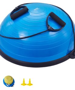 VEVOR 58 cm (23 inch) Half Balance Ball Trainer with Resistance Bands for Full-Body Workout and Stability Training