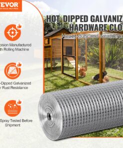 48 in x 50 ft (1.22 m x 15.24 m) Wire Mesh Roll for Animal Fencing and Garden Protection