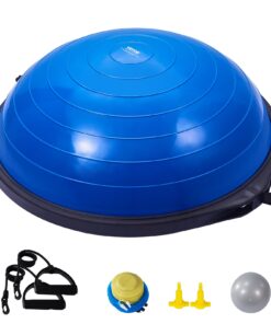 VEVOR 66 cm (26 inch) Half Yoga Balance Ball Trainer with Resistance Bands