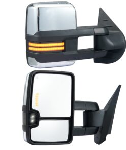 VEVOR Power Heated Tow Mirrors with Turn Signals for Chevrolet Silverado (2007-2014)