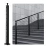 VEVOR Stainless Steel Cable Railing Post with 30° Angled Holes