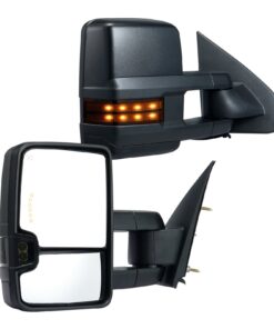 VEVOR Power Heated Tow Mirrors with Lights for Chevrolet Silverado (2003-2007)