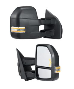 VEVOR Heated Power Tow Mirrors for 2015-2018 Ford F150 with Signal and Puddle Lights