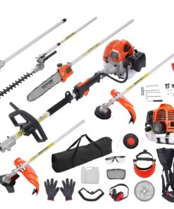 VEVOR 52CC 6-in-1 Gas-Powered Multi-Functional Garden Tool Set with Hedge Trimmer