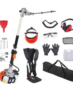 VEVOR 40 cm (15.7 collas) 26CC 2-taktu Benzīna Stienis Dzīvžogu Griezējs ar Regulējamu Galvu un Aksesuāriem