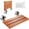 VEVOR Folding Teak Shower Seat