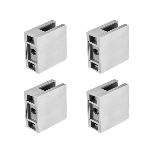 VEVOR 4 PCS Stainless Steel Square Glass Clamp for 8 12mm 031 047 Glass