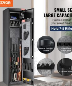 Anti-Pry Heavy-Duty Steel Cabinet for Shotguns and Pistols