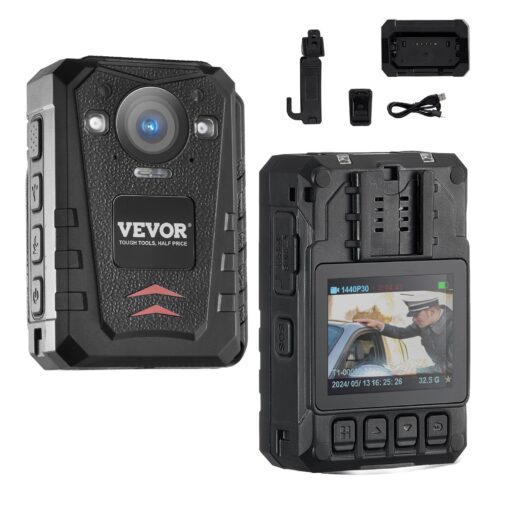 VEVOR 2K Police Body Camera with 128GB Memory