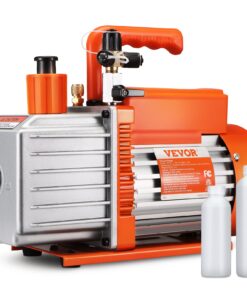 VEVOR 5 CFM (141.6 L/min) 2-Stage Rotary Vane HVAC Vacuum Pump with Pure Copper Motor for Air Conditioning and Refrigeration