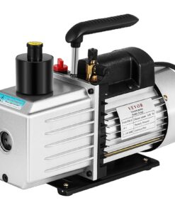 VEVOR 8 CFM (13.6 m³/h) Two-Stage Rotary Vane Vacuum Pump 0.3 Pa 15 Micron 1 HP for HVAC and Refrigeration