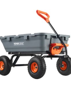 VEVOR Heavy-Duty 800 lbs (363 kg) Poly Garden Dump Cart with 255mm (10