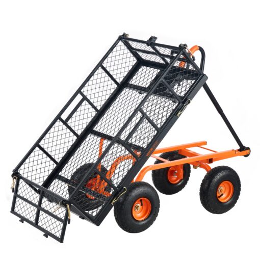 VEVOR Heavy Duty Garden Dump Cart with 400 kg 880 lbs Capacity