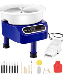 VEVOR 25cm (10in) Pottery Wheel with Touch Screen and Foot Pedal