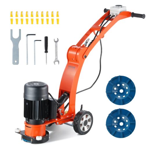 VEVOR 180 mm 7 Concrete Floor Grinder Walk Behind Polisher with 20HP Brushless Copper Motor