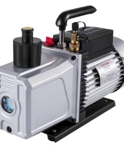 Heavy Duty Double Stage Vacuum Pump 12 CFM (340 L/min) with 1/4 Inlet Port for HVAC and Refrigeration - VEVOR