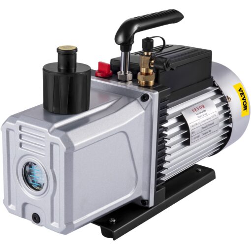 Heavy Duty Double Stage Vacuum Pump 12 CFM 340 Lmin with 14 Inlet Port for HVAC and Refrigeration VEVOR