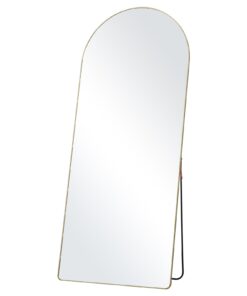 VEVOR Arched Full Length Mirror 180 cm x 76 cm (71'' x 30'') Sprādziendrošs Rūdītais Stikls ar Alumīnija Rāmi Grīdai vai Sienai