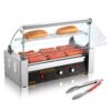 VEVOR Electric Hot Dog Roller Grill Cooker with 5 Rollers and Backsplash   Cooks 12 Hot Dogs