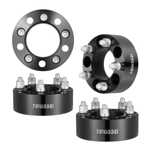 VEVOR 2 Inch 508mm Wheel Spacers Adapters 5x45 Bolt Pattern for Jeep and Ford