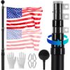 VEVOR 6m 20ft Telescopic Flagpole Kit